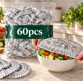 60 Pieces – Reusable Heat-Retaining Aluminium Food Covers