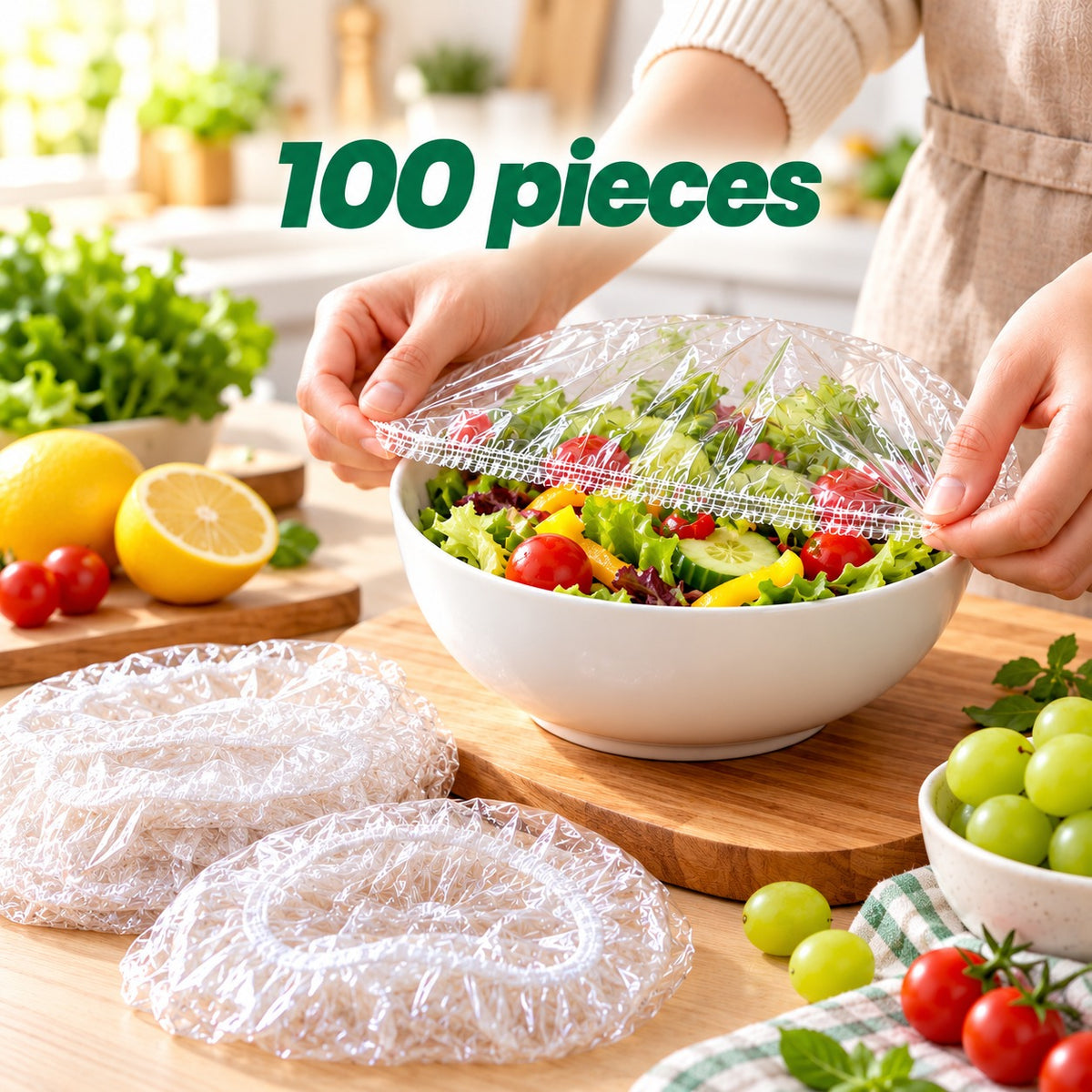 100PCS Disposable Stretch Food Covers